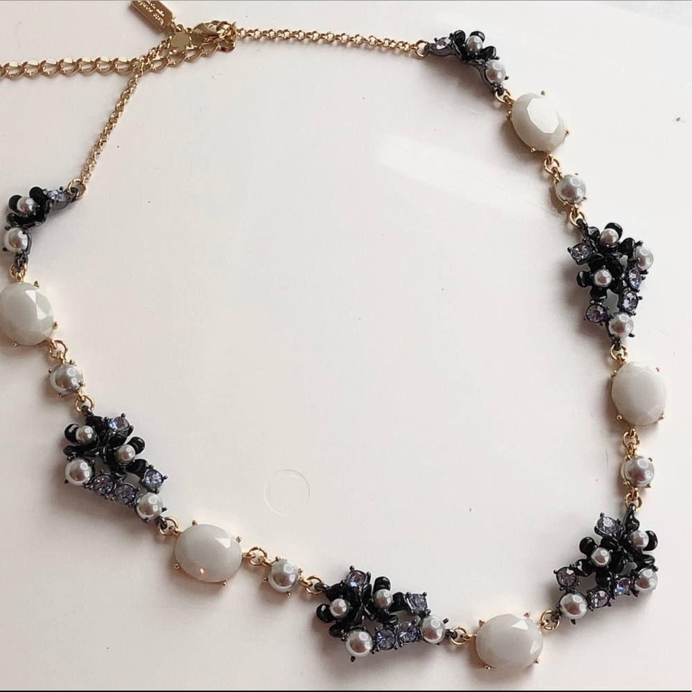 KATE SPADE  PETALS CRYSTAL & PEARL NECKLACE!